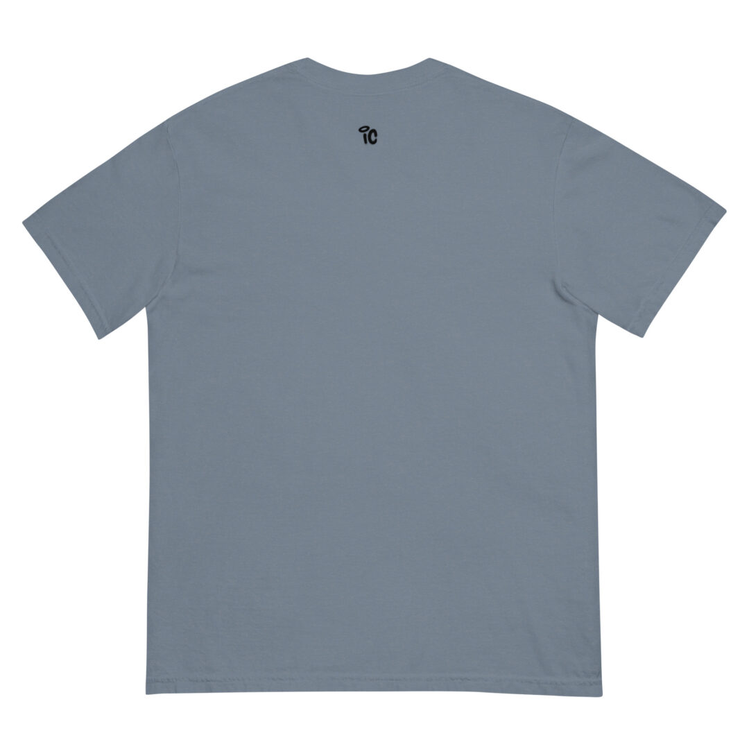 Unisex Garment Dyed Heavyweight T Shirt Blue Jean Back 6541639F941A7